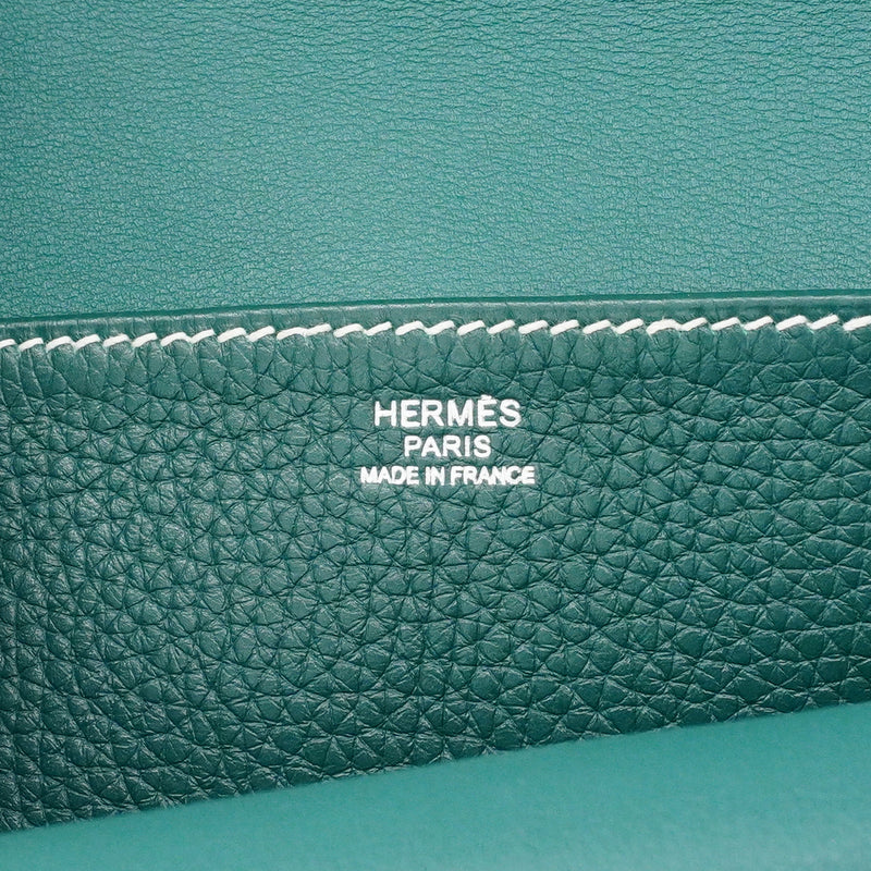 【6fa1536】エルメス ハンドバッグ アルザン31 トリヨンクレマンス ヴェールヴェルティゴ シルバー金具 A刻印【中古】レディース