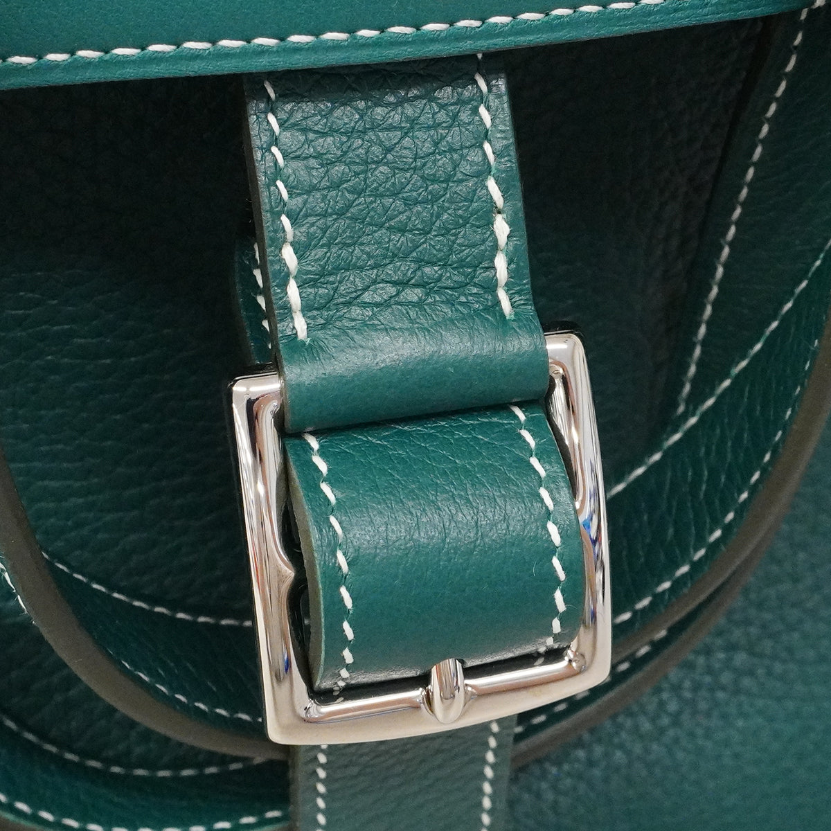 【6fa1536】エルメス ハンドバッグ アルザン31 トリヨンクレマンス ヴェールヴェルティゴ シルバー金具 A刻印【中古】レディース