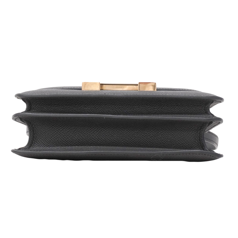 【6fa1537】エルメス ショルダーバッグ コンスタンス18 ヴォーエプソン グリミスティ ゴールド金具 G刻印【中古】レディース