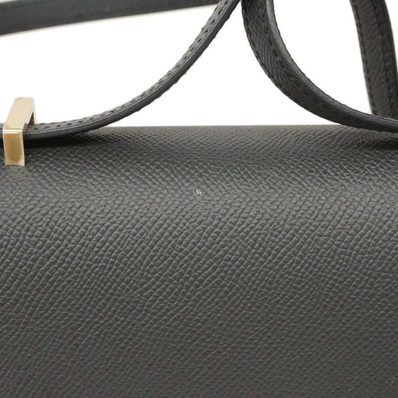 【6fa1537】エルメス ショルダーバッグ コンスタンス18 ヴォーエプソン グリミスティ ゴールド金具 G刻印【中古】レディース