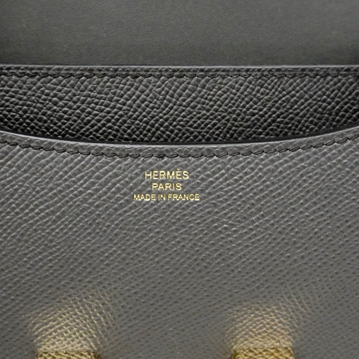 【6fa1537】エルメス ショルダーバッグ コンスタンス18 ヴォーエプソン グリミスティ ゴールド金具 G刻印【中古】レディース