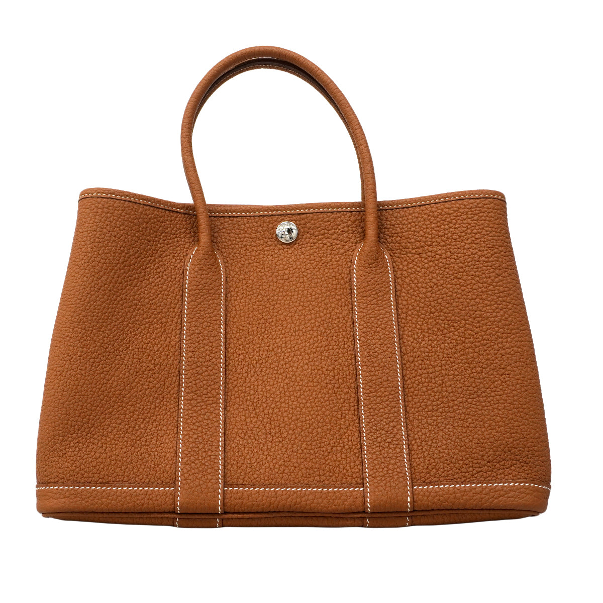 【6fa1539】エルメス トートバッグ ガーデンパーティTPM ネゴンダ ゴールド シルバー金具 U刻印【中古】レディース