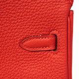 【6fa1548-g】エルメス ハンドバッグ バーキン25 トゴ ルージュピヴォワンヌ ゴールド金具 T刻印【中古】レディース