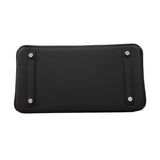 【6fa1551-g】エルメス ハンドバッグ バーキン30 トゴ ブラック シルバー金具 K刻印【中古】レディース