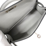 【6fa1553-g】エルメス ハンドバッグ ミニケリー2 シェーブル シャムキラ アルジャン シルバー金具 K刻印 2wayバッグ【中古】レディース