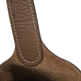 【6fa1556】エルメス ハンドバッグ ピコタンロックPM トリヨンクレマンス エトゥープ シルバー金具 □N刻印【中古】レディース