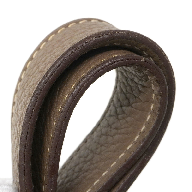 【6fa1556】エルメス ハンドバッグ ピコタンロックPM トリヨンクレマンス エトゥープ シルバー金具 □N刻印【中古】レディース
