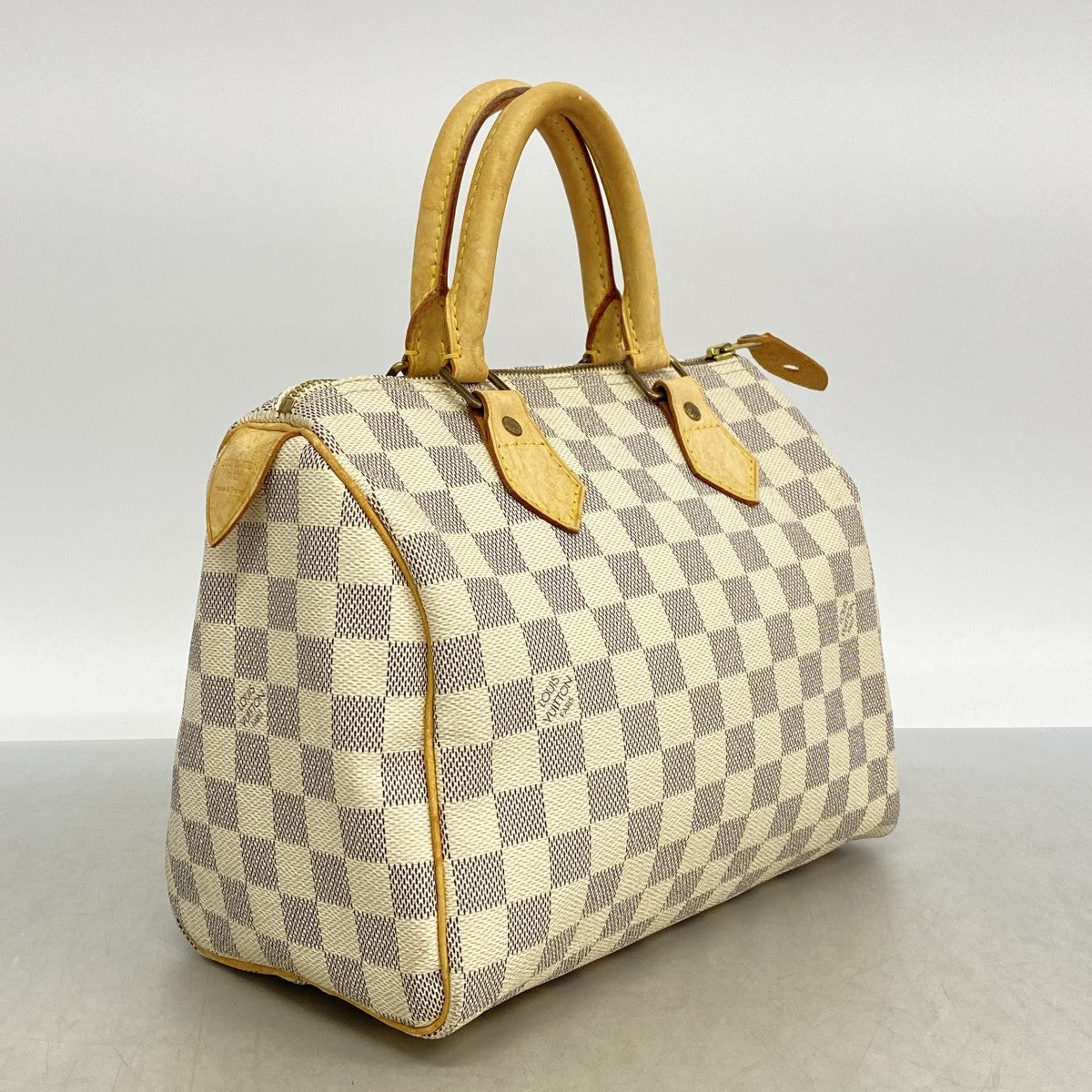 【6fa1563】ルイヴィトン ハンドバッグ ダミエ・アズール スピーディ25 N41371 ホワイト【中古】レディース