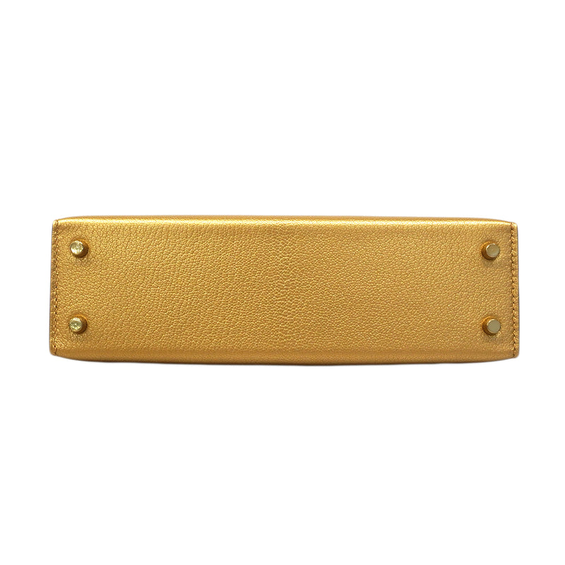 【6fa1567-g】エルメス ハンドバッグ ミニケリー2 シェブルシャムキラ ドレ ゴールド金具 G刻印 2wayバッグ【中古】レディース