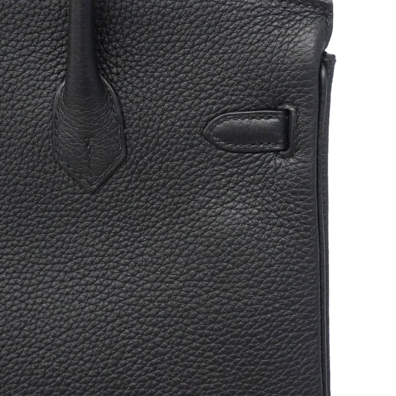 【6fa1568-g】エルメス ハンドバッグ バーキン25 トゴ ブラック ゴールド金具 K刻印【中古】レディース