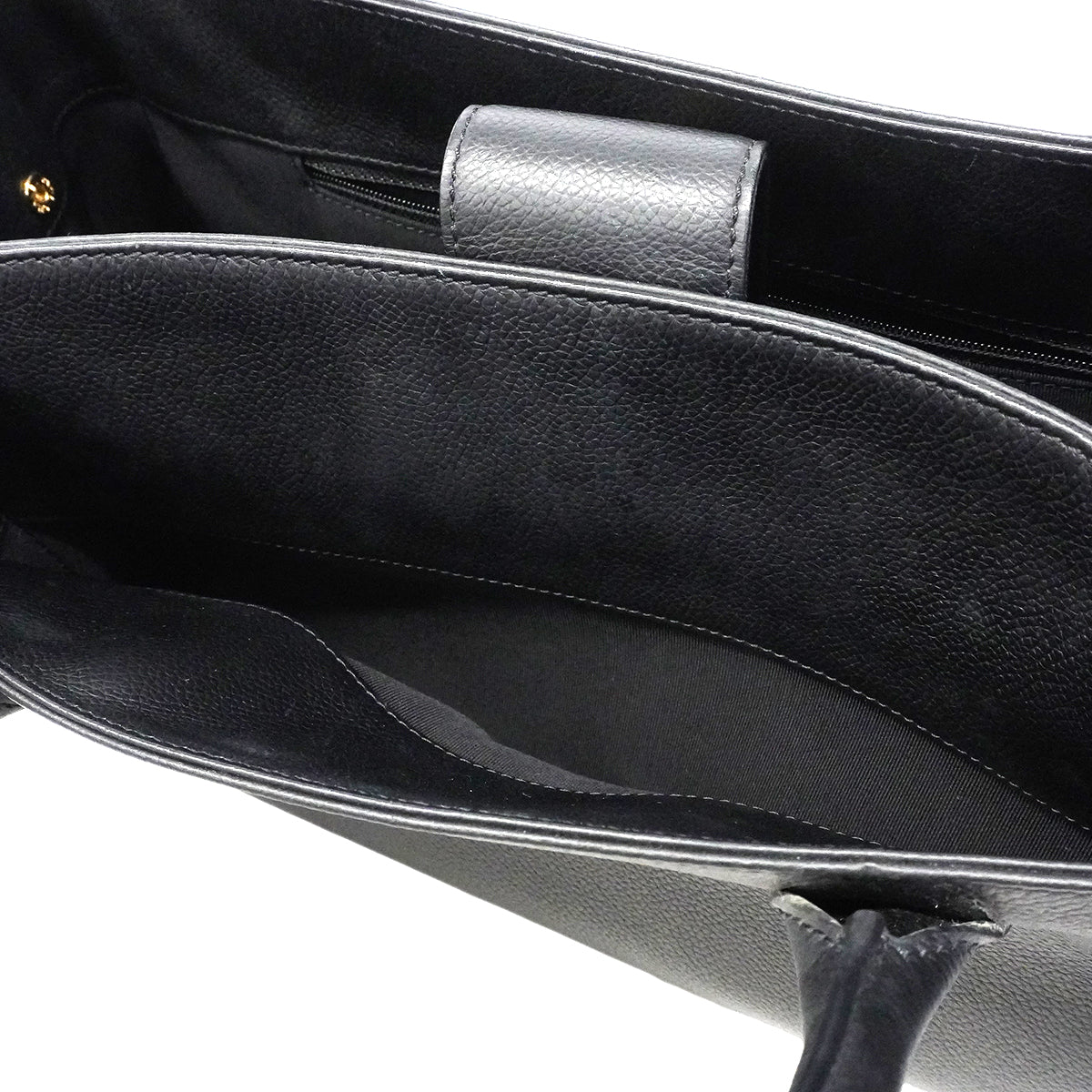 【6fa1570】シャネル ハンドバッグ エグゼクティブ キャビアスキン ブラック ゴールド金具【中古】レディース