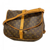 【6fa1572】ルイヴィトン ショルダーバッグ モノグラム ソミュール35 M42254 ブラウン【中古】レディース