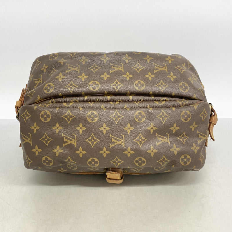 【6fa1604-h】ルイヴィトン ショルダーバッグ モノグラム ソミュール35 M42254 ブラウン【中古】レディース