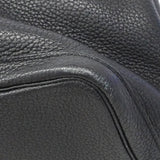 【6fa1612-h】エルメス トートバッグ ガーデンパーティPM ネゴンダ ブラック シルバー金具 D刻印【中古】レディース