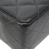【6fa1625-h】シャネル ショルダーバッグ マトラッセ チェーンショルダー キャビアスキン ブラック ゴールド金具【中古】レディース