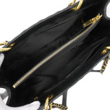 【6fa1629-h】シャネル チェーントート マトラッセ キャビアスキン ブラック ゴールド金具【中古】レディース