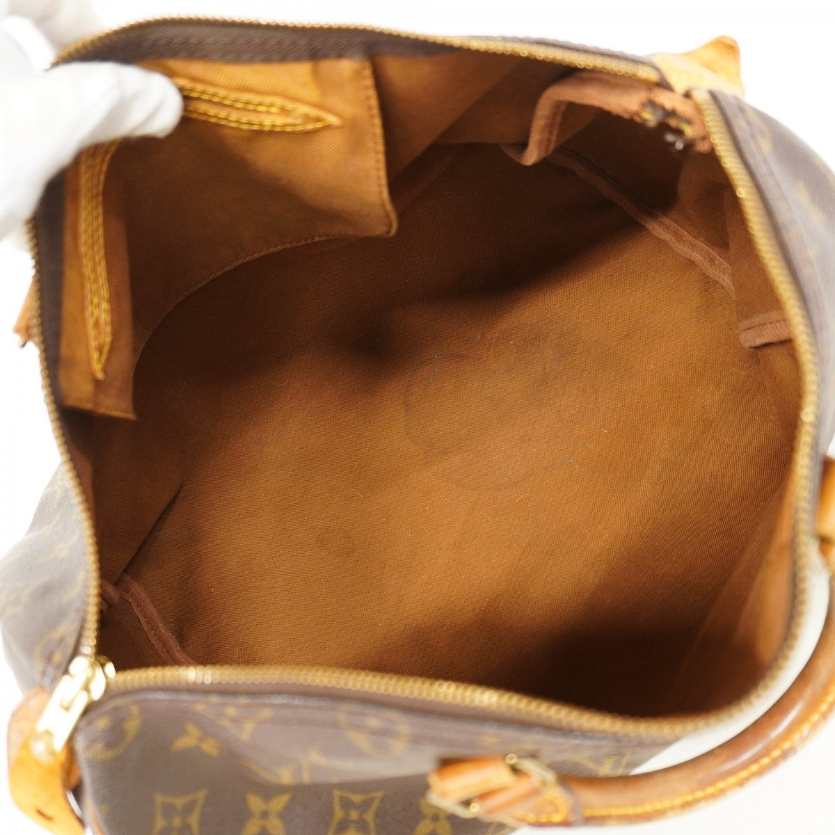【6fa1654】ルイヴィトン ハンドバッグ モノグラム スピーディ35 M41107 ブラウン【中古】レディース