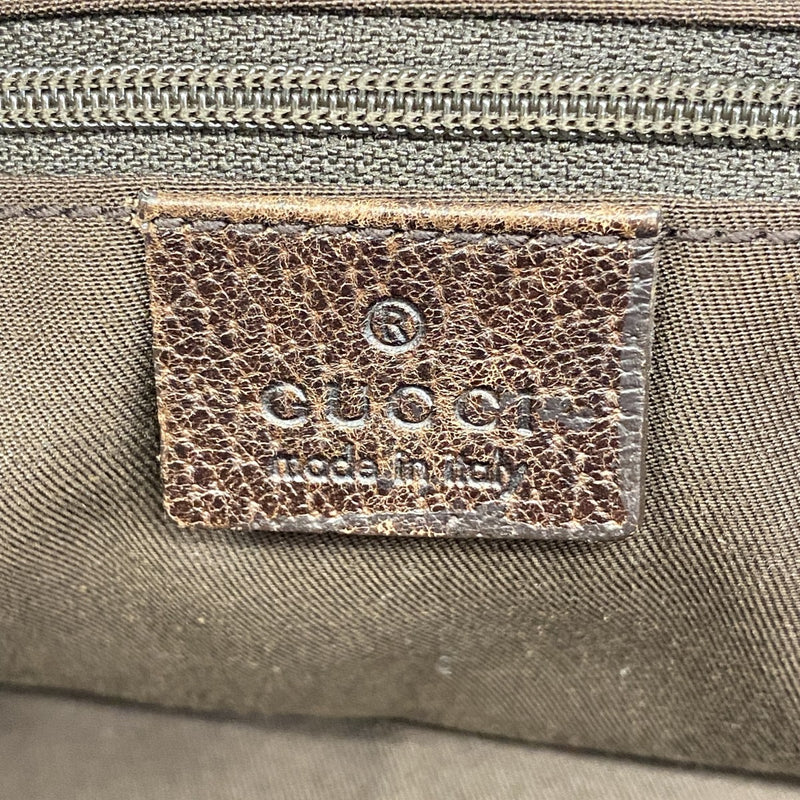 【6fa1684】グッチ ショルダーバッグ GGキャンバス/シェリーライン 161720 キャンバス ベージュ ブラウン ゴールド金具【中古】レディース