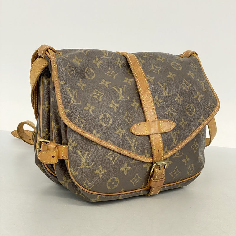 【6fa1688】ルイヴィトン ショルダーバッグ モノグラム ソミュール30 M42256 ブラウン【中古】レディース