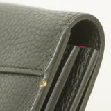 【6fa1702】ルイヴィトン 長財布 トリヨン ポルトフォイユカプシーヌ M61248 ノワール【中古】レディース