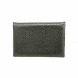 【6fa1714】エルメス カードケース カルヴィ ヴォーエプソン ブラック シルバー金具 Y刻印【中古】メンズ レディース ユニセックス