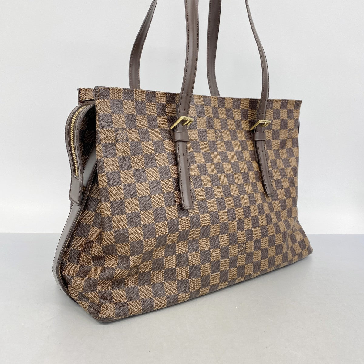 【6fa1716】ルイヴィトン ショルダーバッグ ダミエ チェルシー N51119 エベヌ【中古】レディース