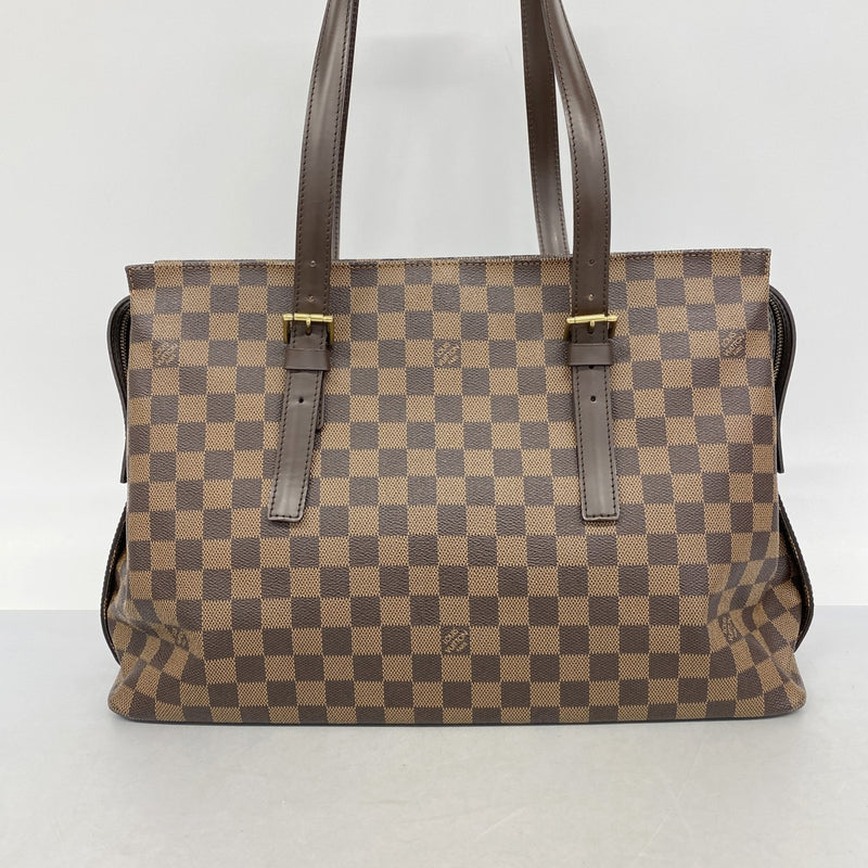 【6fa1716】ルイヴィトン ショルダーバッグ ダミエ チェルシー N51119 エベヌ【中古】レディース