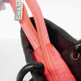 【6fa1726】シャネル トートバッグ カンボン ラムスキン ブラック シルバー金具【中古】レディース