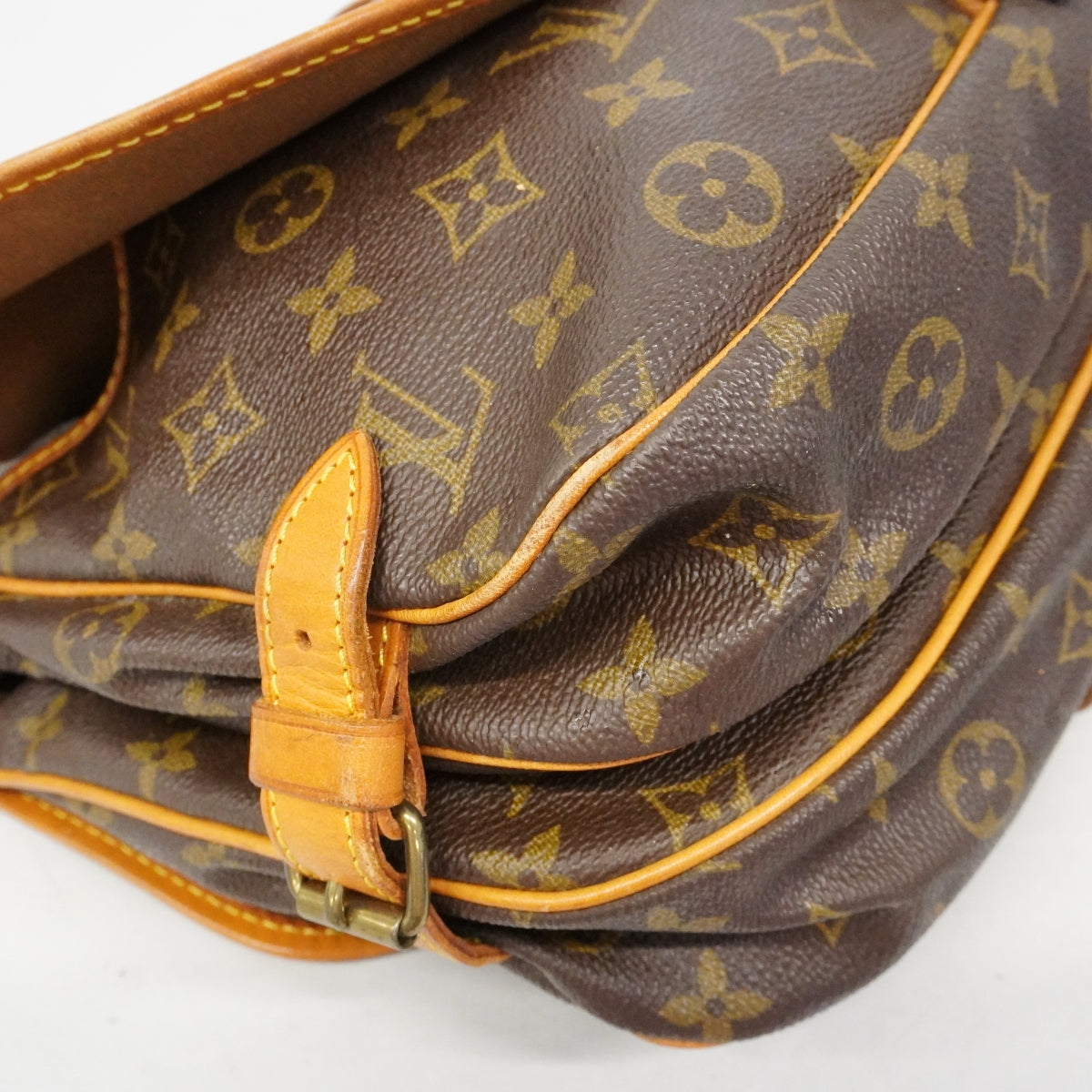 【6fa1729】ルイヴィトン ショルダーバッグ モノグラム ソミュール30 M42256 ブラウン【中古】レディース