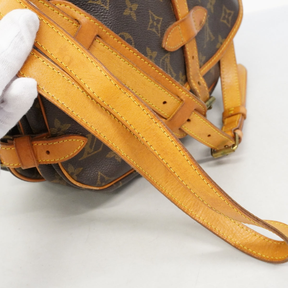 【6fa1729】ルイヴィトン ショルダーバッグ モノグラム ソミュール30 M42256 ブラウン【中古】レディース