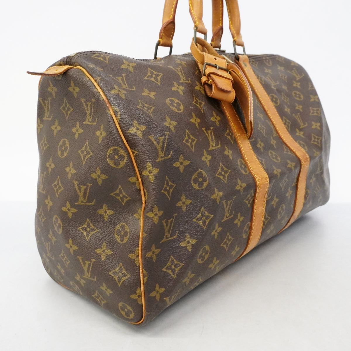 【6fa1731】ルイヴィトン ボストンバッグ モノグラム キーポル45 M41428 ブラウン【中古】メンズ レディース ユニセックス