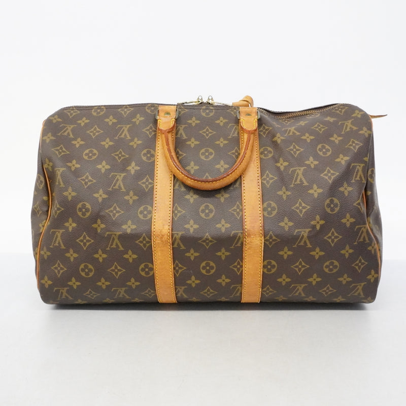 【6fa1731】ルイヴィトン ボストンバッグ モノグラム キーポル45 M41428 ブラウン【中古】メンズ レディース ユニセックス