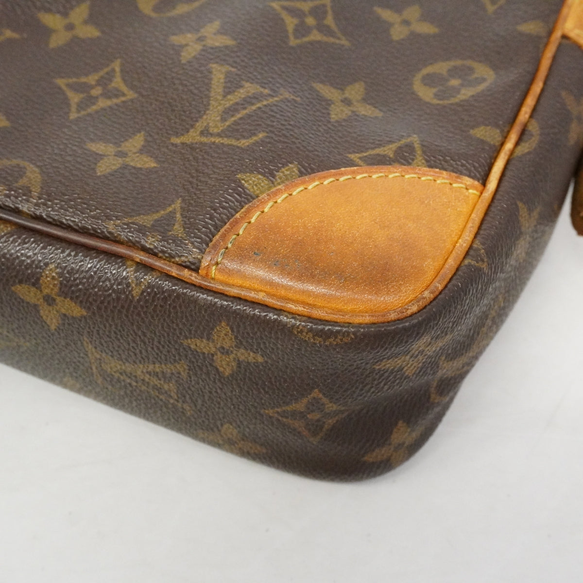 【6fa1733】ルイヴィトン クラッチバッグ モノグラム コンピエーニュ28 M51845 ブラウン【中古】メンズ