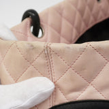 【6fa1735】シャネル トートバッグ カンボン ラムスキン ピンク シルバー金具【中古】レディース