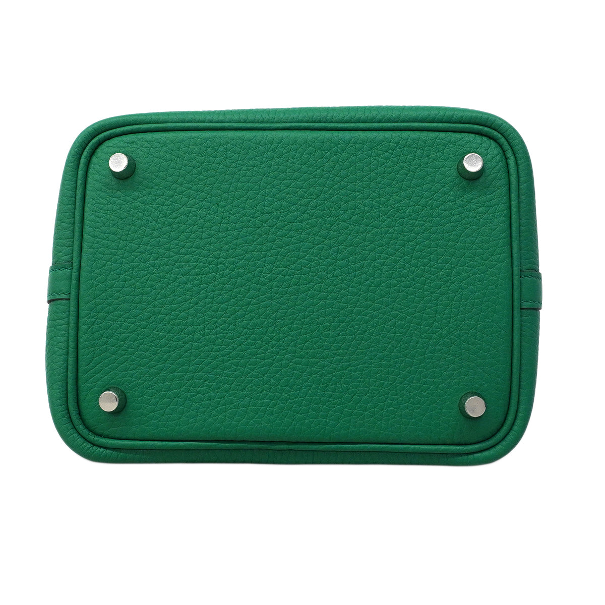 【6fa1745】エルメス ハンドバッグ ピコタンロックPM トリヨンクレマンス ミント シルバー金具 G刻印【中古】レディース