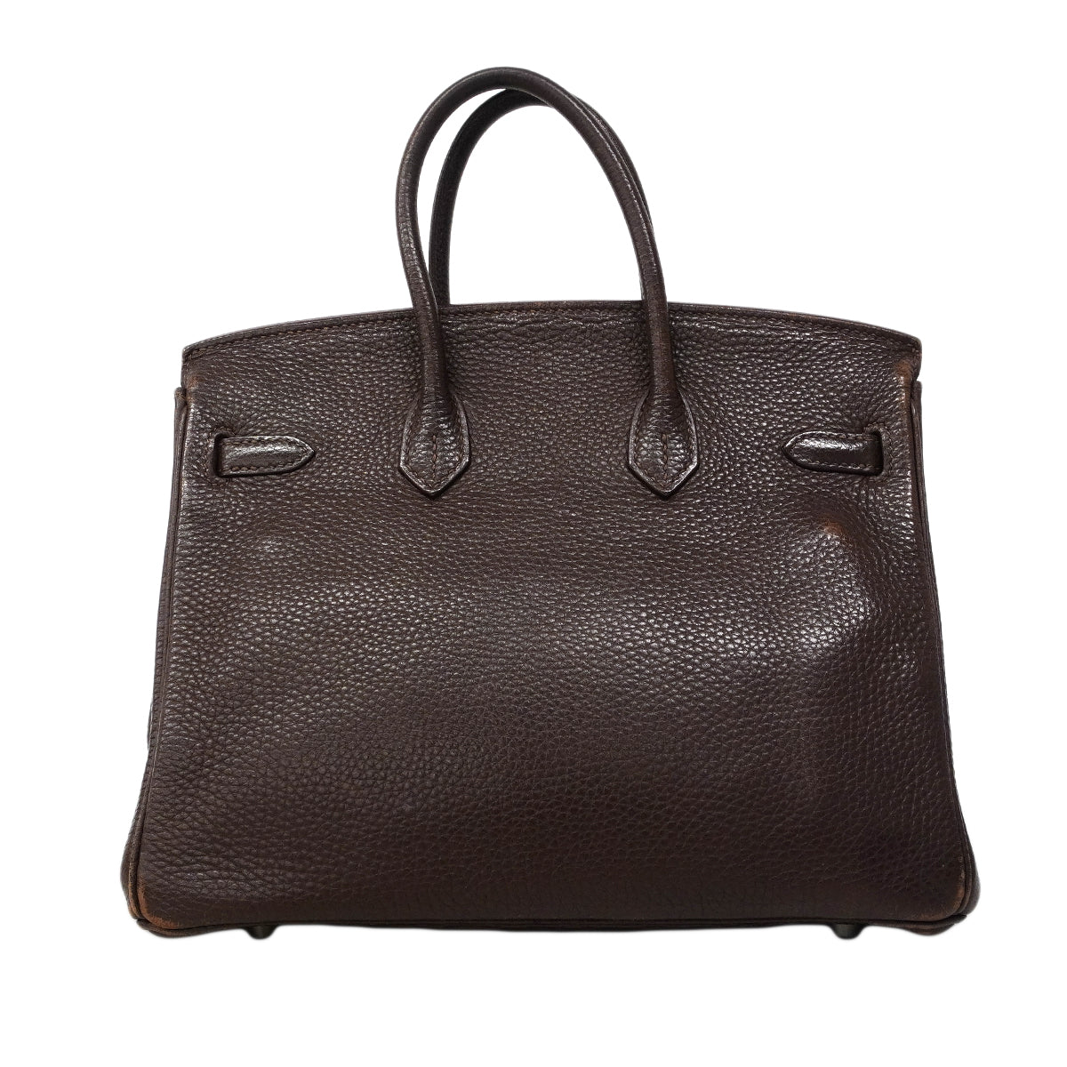 【6fa1746】エルメス ハンドバッグ バーキン25 トリヨンクレマンス ハバナ シルバー金具 □J刻印【中古】レディース