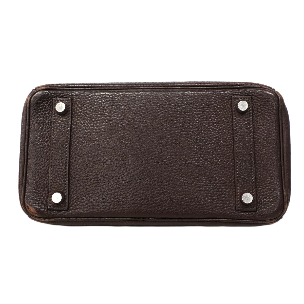 【6fa1746】エルメス ハンドバッグ バーキン25 トリヨンクレマンス ハバナ シルバー金具 □J刻印【中古】レディース
