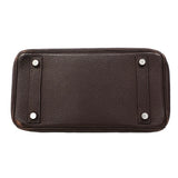 【6fa1746】エルメス ハンドバッグ バーキン25 トリヨンクレマンス ハバナ シルバー金具 □J刻印【中古】レディース
