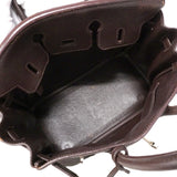 【6fa1746】エルメス ハンドバッグ バーキン25 トリヨンクレマンス ハバナ シルバー金具 □J刻印【中古】レディース