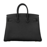 【6fa1750-g】エルメス ハンドバッグ バーキン25 トゴ ブラック ゴールド金具 G刻印【中古】レディース