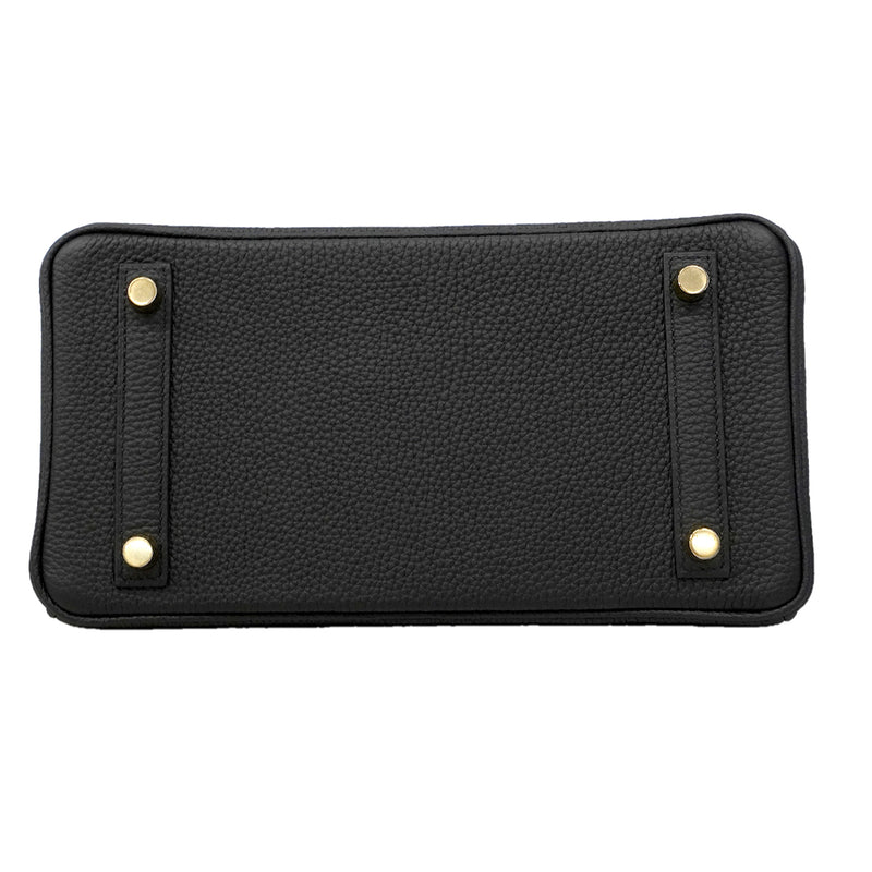 【6fa1750-g】エルメス ハンドバッグ バーキン25 トゴ ブラック ゴールド金具 G刻印【中古】レディース