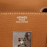 【6fa1751-g】エルメス ハンドバッグ バーキン30 トゴ ゴールド ゴールド金具 K刻印【中古】レディース