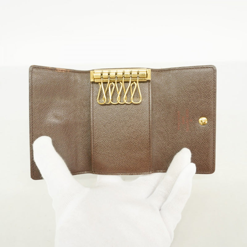 【6fa1762】ルイヴィトン キーケース ダミエ ミュルティクレ6 N62630 エベヌ【中古】メンズ レディース ユニセックス