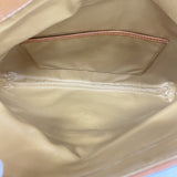 【6fa1764】セリーヌ クラッチバッグ マカダム PVC ブラウン ゴールド金具【中古】メンズ