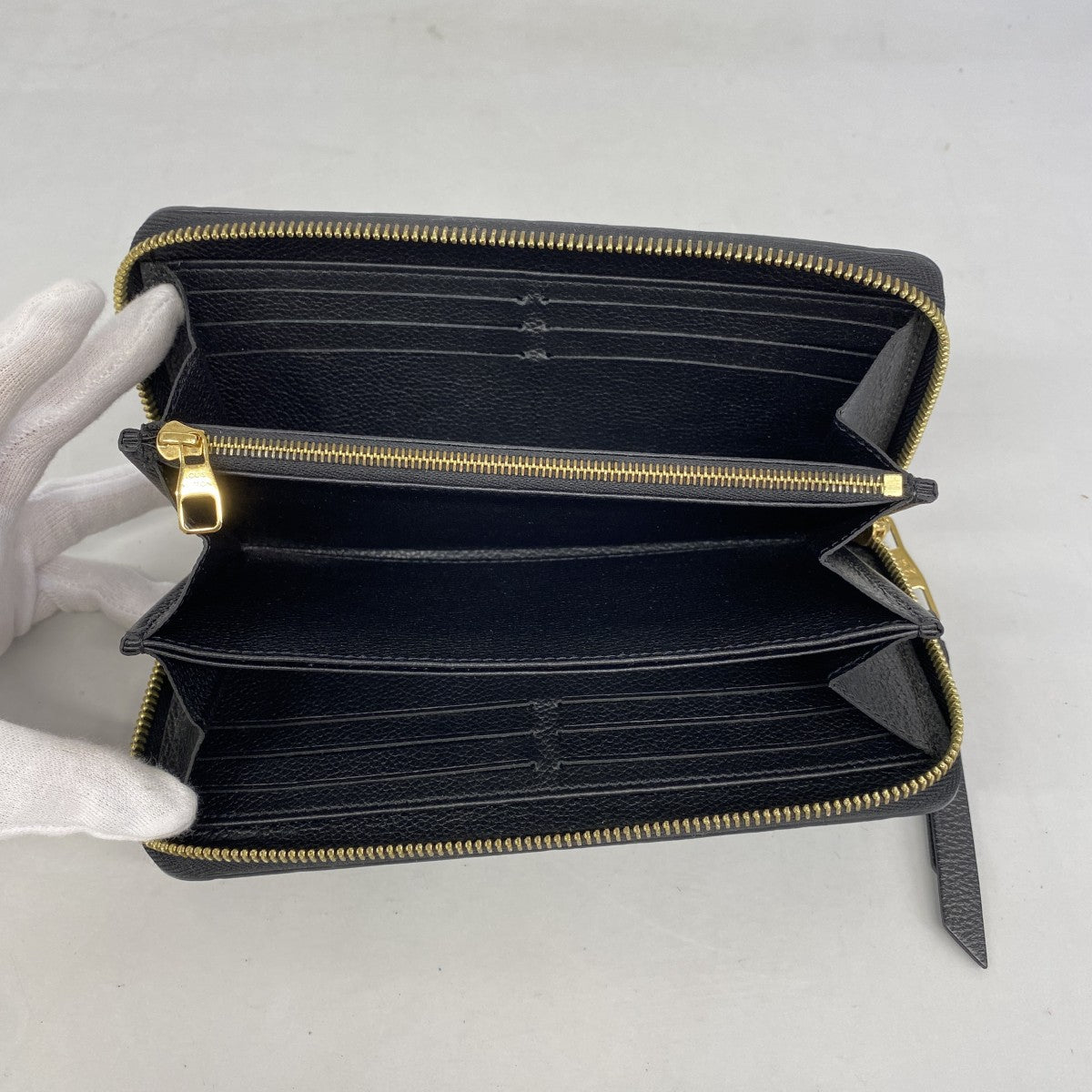 【6fa1774】ルイヴィトン 長財布 モノグラム・アンプラント ジッピーウォレット M61864 ノワール【中古】メンズ レディース ユニセックス