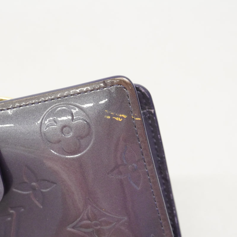 【6fa1782】ルイヴィトン 財布 ヴェルニ ポルトモネビエヴィエノワ M91362 アンディゴ【中古】レディース
