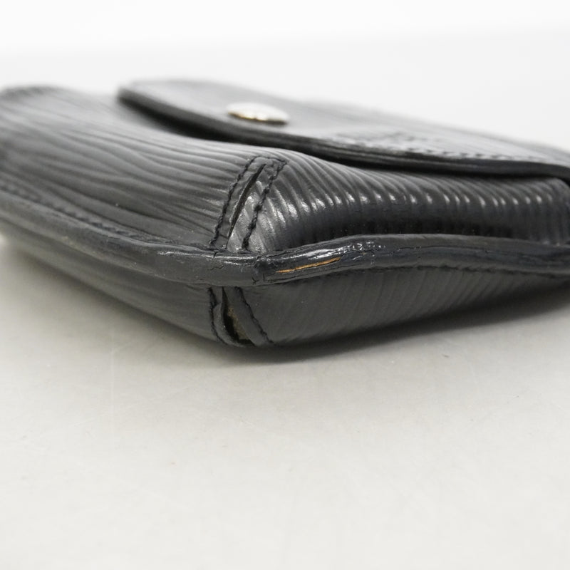 【6fa1784】ルイヴィトン コインケース エピ ポルトモネシリング M60052 ノワール【中古】メンズ レディース ユニセックス