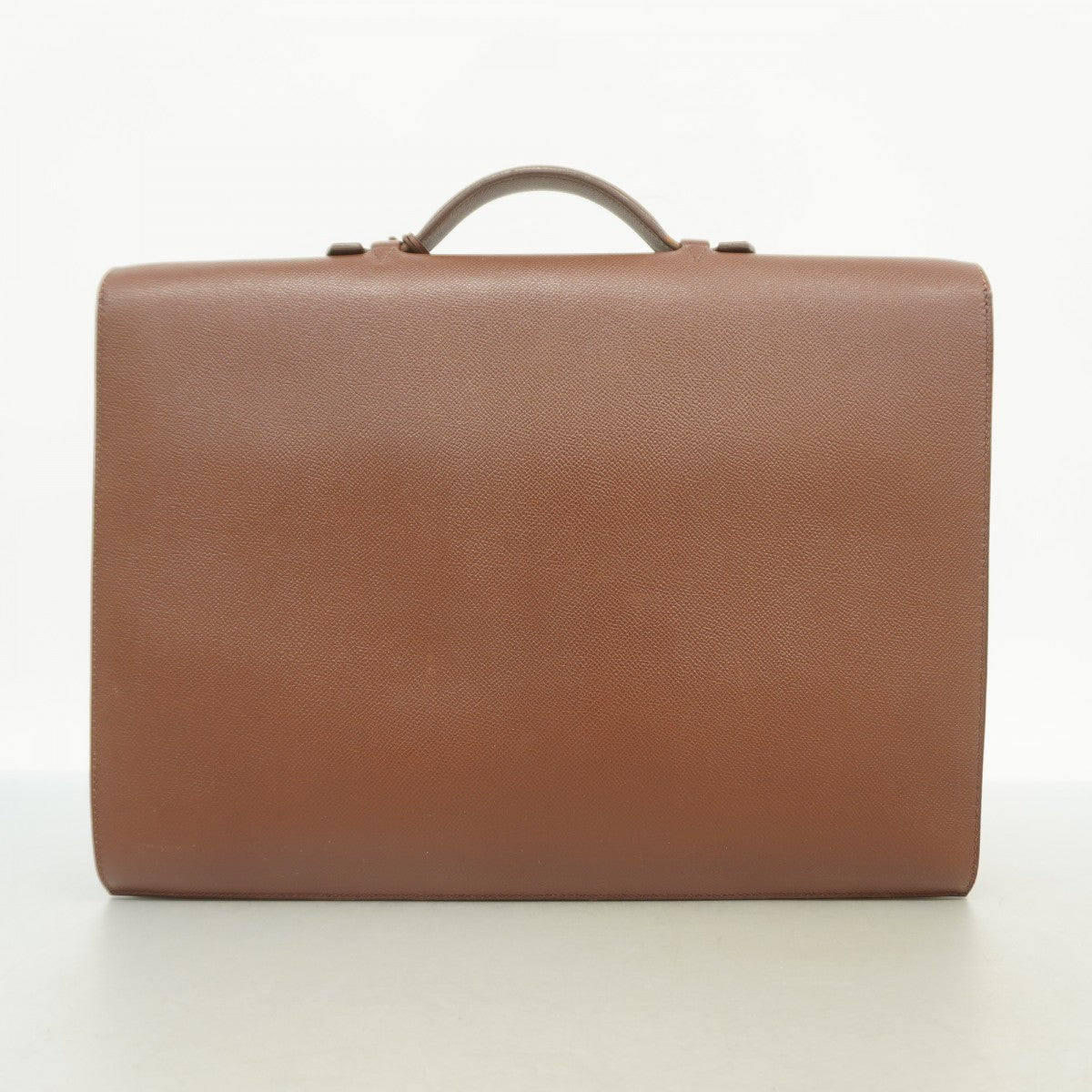 【6fa1789】エルメス ブリーフケース サックアデペッシュ38 クシュベル ハバナ ゴールド金具 □B刻印【中古】メンズ