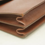 【6fa1789】エルメス ブリーフケース サックアデペッシュ38 クシュベル ハバナ ゴールド金具 □B刻印【中古】メンズ