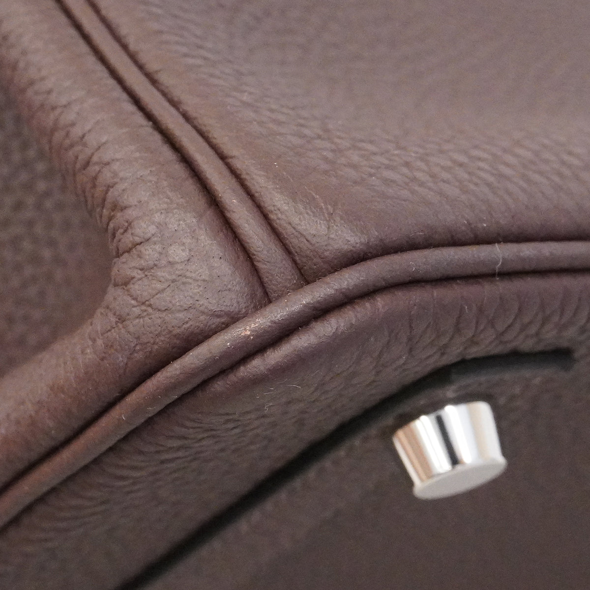 【6fa1796-g】エルメス ハンドバッグ バーキン30 トゴ カカオ シルバー金具 D刻印【中古】レディース